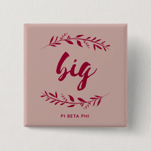 Pi Beta Phi Big Wreath Pinback Button