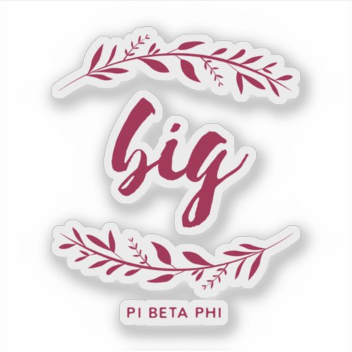 Pi Beta Phi Big Wreath Sticker | Zazzle