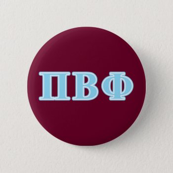 Pi Beta Phi Blue Letters Button by pibetaphi at Zazzle