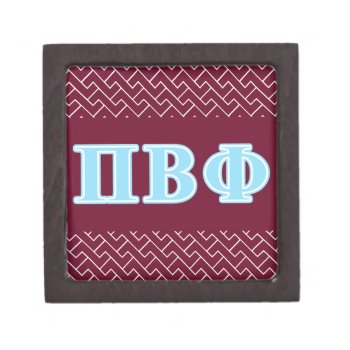 Pi Beta Phi Blue Letters Jewelry Box by pibetaphi at Zazzle