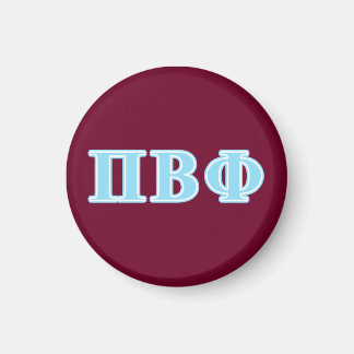 Pi Beta Phi Blue Letters Magnet