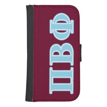 Pi Beta Phi Blue Letters Phone Wallet by pibetaphi at Zazzle