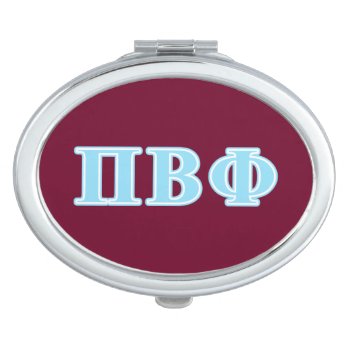 Pi Beta Phi Blue Letters Vanity Mirror by pibetaphi at Zazzle