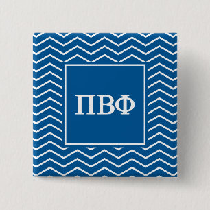 Pi Beta Phi Chevron Pattern Pinback Button