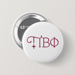 Pi Beta Phi Elegant Greek Letters Button