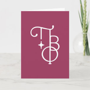 Pi Beta Phi Elegant Greek Letters Card