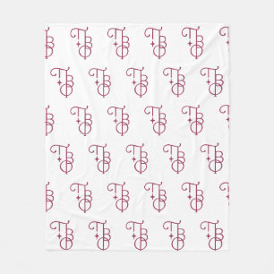 Pi Beta Phi Elegant Greek Letters Fleece Blanket