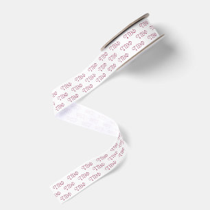 Pi Beta Phi Elegant Greek Letters Grosgrain Ribbon