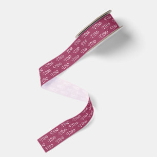 Pi Beta Phi Elegant Greek Letters Grosgrain Ribbon
