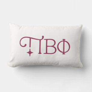 Pi Beta Phi Elegant Greek Letters Lumbar Pillow
