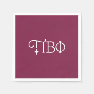 Pi Beta Phi Elegant Greek Letters Napkins