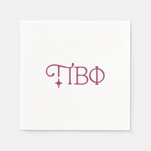 Pi Beta Phi Elegant Greek Letters Napkins