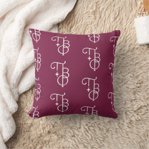 Pi Beta Phi Elegant Greek Letters Throw Pillow
