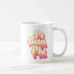 Pi Beta Phi Groovy Script Coffee Mug