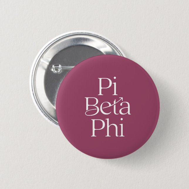 Pi Beta Phi Letter Button (Front & Back)