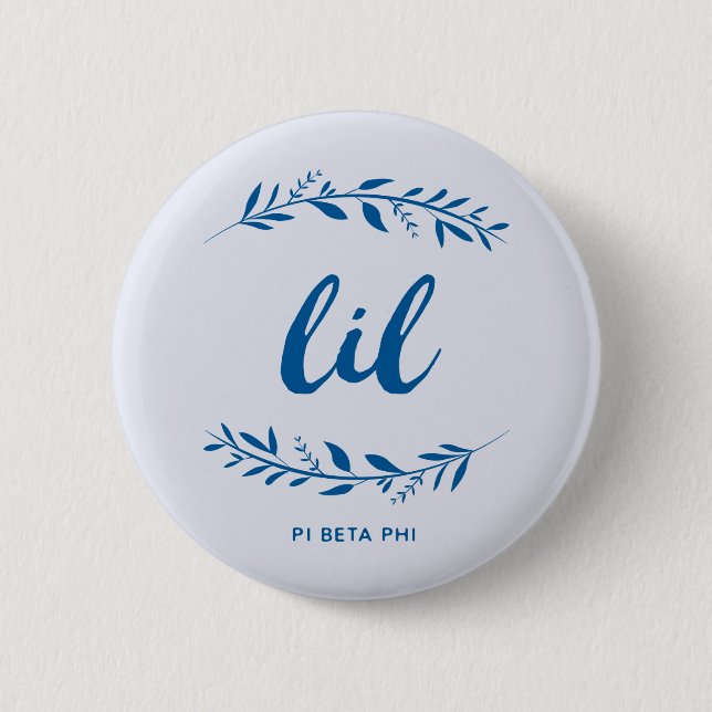 Pi Beta Phi Lil Wreath Button (Front)