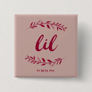 Pi Beta Phi Lil Wreath Button
