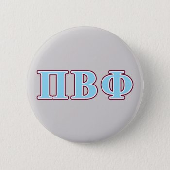 Pi Beta Phi Maroon And Blue Letters Button by pibetaphi at Zazzle