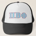 Pi Beta Phi Maroon And Blue Letters Trucker Hat at Zazzle