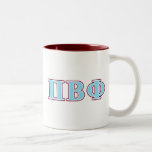 Pi Beta Phi Maroon And Blue Letters Two-tone Coffee Mug at Zazzle