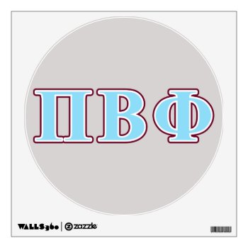 Pi Beta Phi Maroon And Blue Letters Wall Decal by pibetaphi at Zazzle