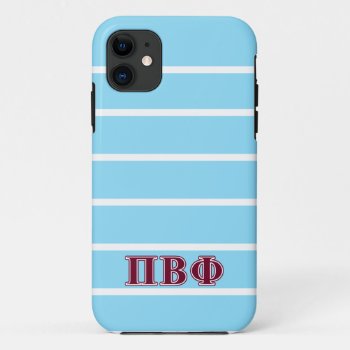 Pi Beta Phi Maroon Letters Iphone 11 Case by pibetaphi at Zazzle