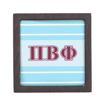 Pi Beta Phi Maroon Letters Jewelry Box by pibetaphi at Zazzle