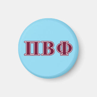 Pi Beta Phi Maroon Letters Magnet