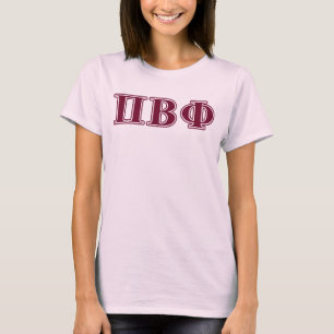Pi Beta Phi Maroon Letters T-Shirt