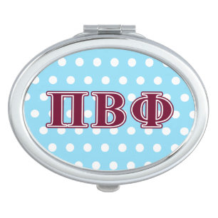 Pi Beta Phi Maroon Letters Vanity Mirror