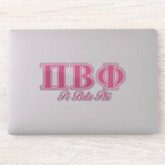 Pi Beta Phi Pink Letters Sticker