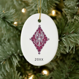 Pi Beta Phi Sorority Crest Ceramic Ornament