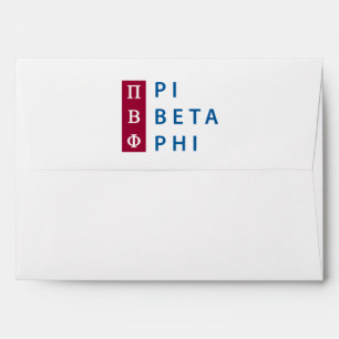 Pi Beta Phi Stacked Envelope