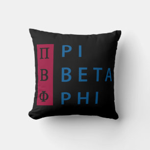 Pi Beta Phi Stacked Throw Pillow