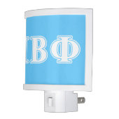 Pi Beta Phi White and Blue Letters Night Light (Left)