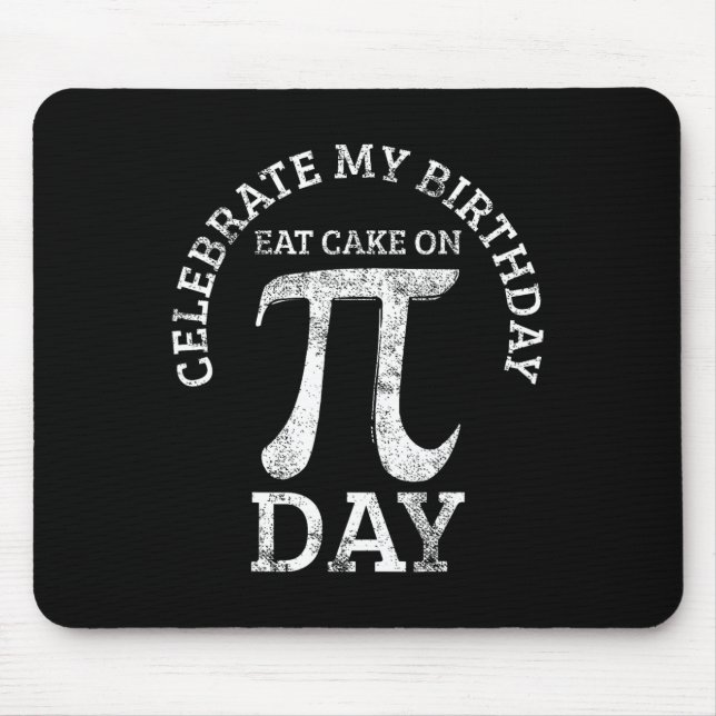 Pi Birthday Math Day Vintage  Mouse Pad (Front)