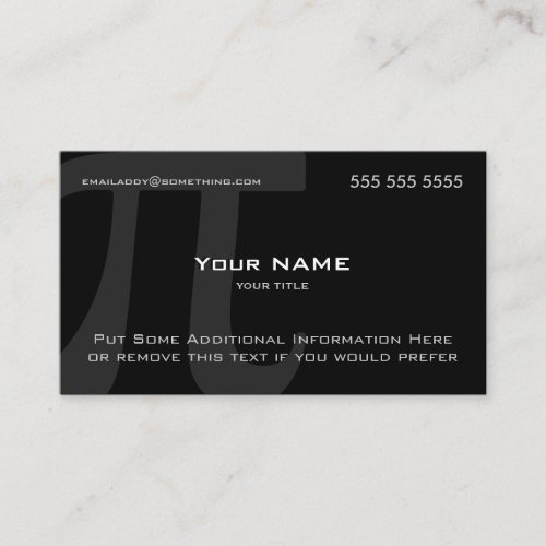 Pi Business Card