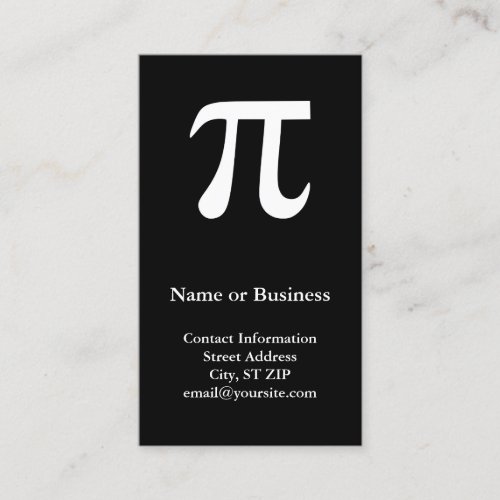 Pi Business Cards