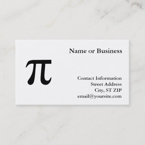 Pi Business Cards