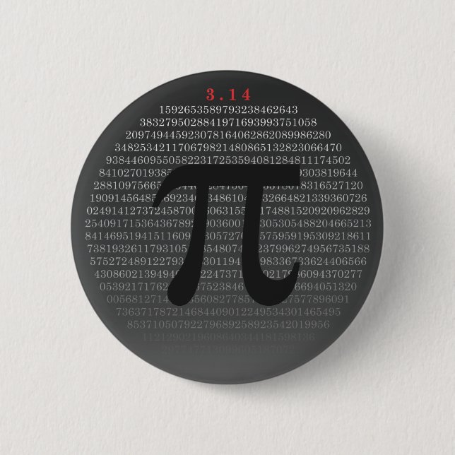 Pi Button v2: More than 750 digits of pi! (Front)