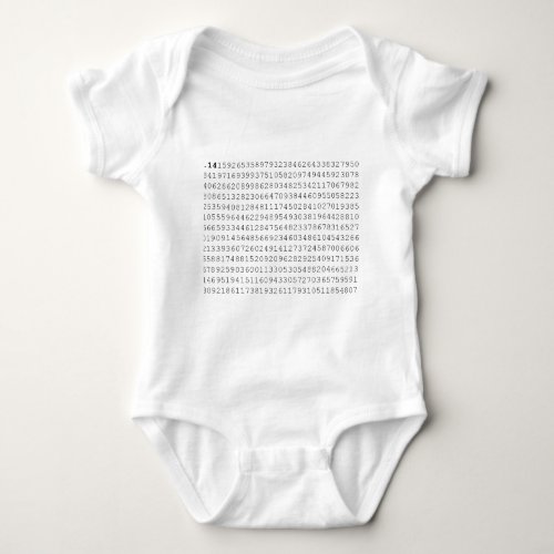 Pi Celebrate 314 Pi Day Baby Bodysuit