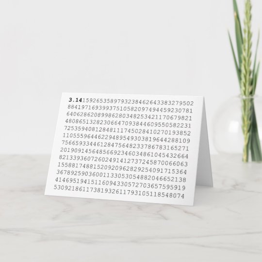 Pi Celebrate 3.14 Pi Day Card | Zazzle.com