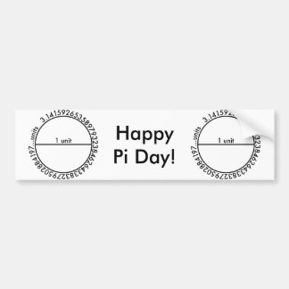 Pi Circle Bumper Sticker