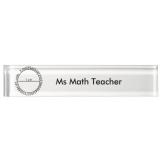 Pi Circle Name Plate