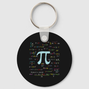Pi Circle Number Formulas Nerdy Mathematicians Pi  Keychain