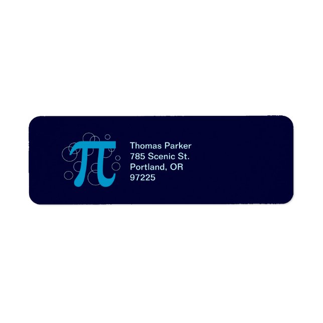 Pi Circles Label (Front)