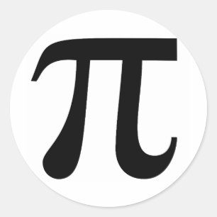 Pi Classic Round Sticker