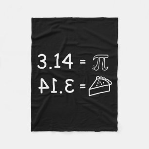 Pi Conspiracy Pie Fun Pi Day Math Fleece Blanket