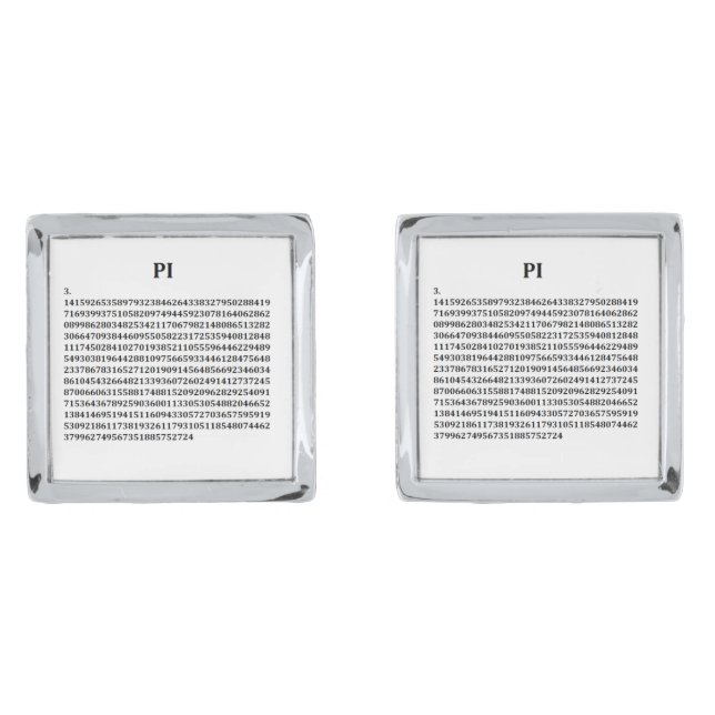 "Pi" Cufflinks (Front)