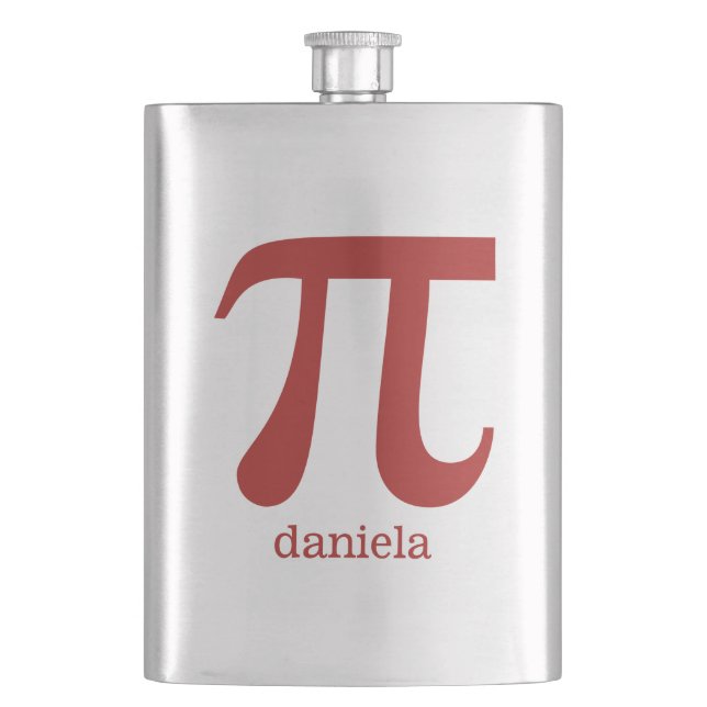 Pi custom monogram flask (Front)
